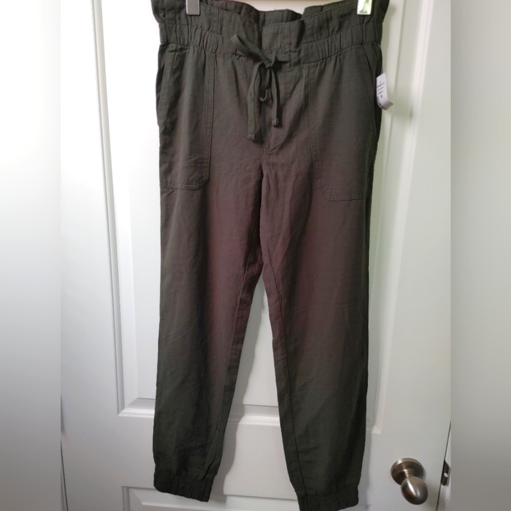 NWT Kismet Olive Drawstring Jogger Style Pants ~ Size XS